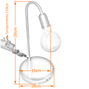 Ver imagem 2 de Abajur Branco Conforto Visual Leitura Minimalista Decoração