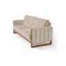Sofá Lottus 220cm Premium Design Sofisticado em Veludo:bege - 2