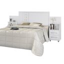 Ver imagem 2 de Cabeceira Flórida Casal Extensível Branco