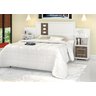 Cabeceira Flórida Casal Extensível Off White Castanho - 1