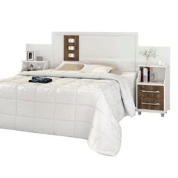 Cabeceira Flórida Casal Extensível Off White Castanho - 2