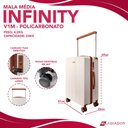 Ver imagem 7 de Mala Rígida de Policarbonato 360° Tamanho Média - Gladiador Infinity V1m:branco