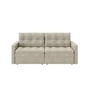 Ver imagem 3 de Sofá Cama 3 Lugares Casal 2,20 Mts Linho Nayla Matrix Cor:Linho Grosso Bege