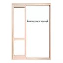 Ver imagem 2 de Porta Balcão de Correr Madeira Padrão Cedro Purgato Semi-panorâmico Reto Bat.14 Cm-2.15(a)x1.80(l)