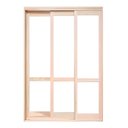 Ver imagem 4 de Porta Balcão de Correr Madeira Padrão Cedro Purgato Semi-panorâmico Reto Bat.14 Cm-2.15(a)x1.80(l)