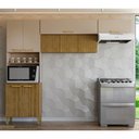 Ver imagem 4 de Armário para Cozinha 9 Portas Hamburgo Freijó Vanilla Ripado