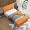 Ver imagem 2 de Cabeceira Cama Box Casal King 195 cm Roma W01 Couríssimo Whisky - Lyam Decor