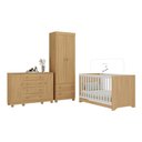 Ver imagem 2 de Quarto de Bebê Completo com Berço Americano 3 em 1 Allegra Multimóveis Mp4594 Madeirado