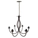 Ver imagem 4 de Lindo Lustre de Ferro Decorativo para Sala de Jantar e Estar Rusticas
