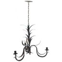 Ver imagem 1 de Lustre Rustico Folhagem para Sala Envelhecido Artesanal 03 Bocais