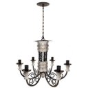 Ver imagem 7 de Lustre Grande de Madeira Artesanal para Iluminação de Sala de Jantar e Estar - Branco & Verniz