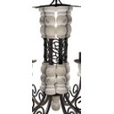 Ver imagem 4 de Lustre Grande de Madeira Artesanal para Iluminação de Sala de Jantar e Estar - Branco & Verniz