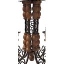 Ver imagem 4 de Lustre Grande de Madeira Artesanal para Iluminação de Sala de Jantar e Estar - Verniz