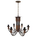 Ver imagem 7 de Lustre Grande de Madeira Artesanal para Iluminação de Sala de Jantar e Estar - Verniz