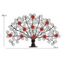 Ver imagem 2 de Arabesco de Ferro Árvore com Flores Artesanais para Parede de Sala de Estar