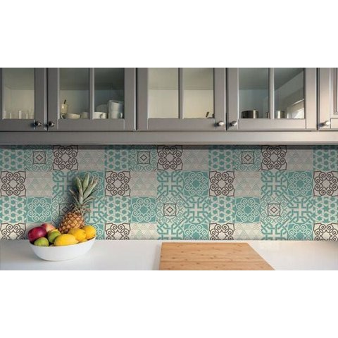 Azulejo Adesivo Dubai Verde 15 X 15