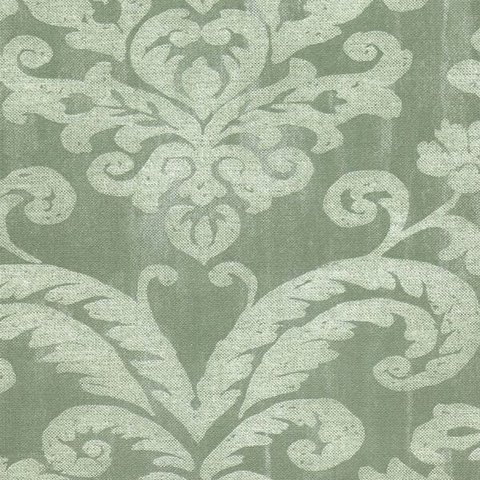 Papel de Parede Arabesco Verde Escuro 52cm X 10m Classique