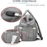 Bolsa/Mochila Maternidade Lequeen Original Com USB e Impermeável - unico - Vermelho escuro - 10