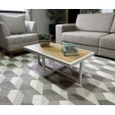 Ver imagem 3 de Mesa de Centro Retangular Paris Industrial Branco com Mdf