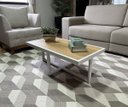 Ver imagem 3 de Mesa de Centro Retangular Paris Industrial Branco com Mdf