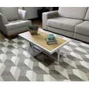 Ver imagem 2 de Mesa de Centro Retangular Paris Industrial Branco com Mdf
