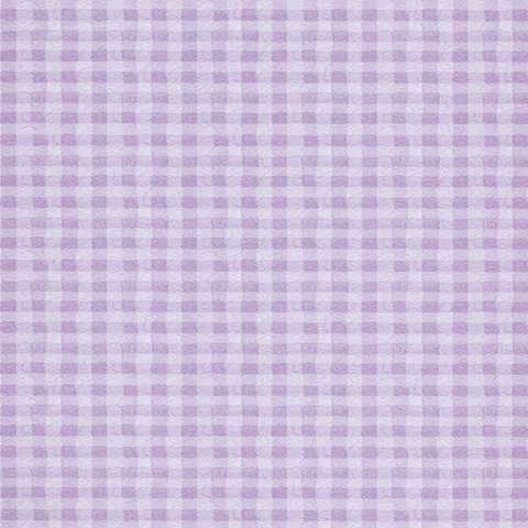 Papel de Parede Xadrez Lilás 52cm X 10m Figuras