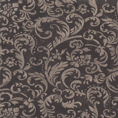 Papel de Parede Arabesco Escuro 52cm X 10m Harmonia