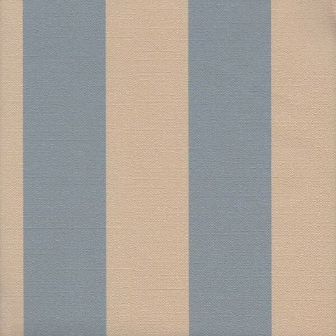 Papel de Parede Listrado Bege e Azul 52cm X 10m Harmonia