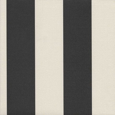Papel de Parede Listrado Preto 52cm X 10m Harmonia