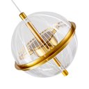 Ver imagem 2 de Lustre Pendente Nordecor Miza 2953 Ouro Brilho Led Bivolt
