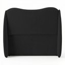 Ver imagem 2 de Cabeceira Orgânica para Cama Box Casal Padrão Luma 140cm Bouclê Preto - Desk Design