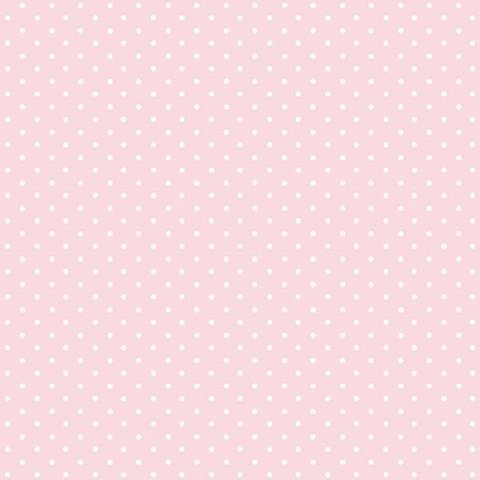 Papel de Parede Poá Rosa 52cm X 10m Figuras