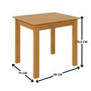 Ver imagem 4 de Mesa de Jantar Repleta Madeira Maciça 90x75 cm