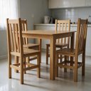 Ver imagem 2 de Mesa de Jantar Repleta Madeira Maciça 90x75 cm