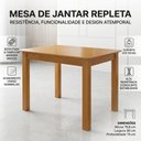Ver imagem 3 de Mesa de Jantar Repleta Madeira Maciça 90x75 cm