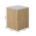 Ver imagem 2 de Conjunto Sala de Jantar 4 Banquetas Berlim Cinamomo -móveis Arapongas Cinamomo/bege