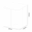 Ver imagem 4 de Conjunto Sala de Jantar 4 Banquetas Berlim Cinamomo -móveis Arapongas Cinamomo/bege