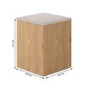 Ver imagem 2 de Conjunto Sala de Jantar 4 Banquetas Berlim Cinamomo -móveis Arapongas Cinamomo/bege
