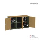 Ver imagem 7 de Armário para Escritório Pivotante Credenza Cinza/Salvia/Samba