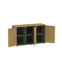 Ver imagem 5 de Armário para Escritório Pivotante Credenza Cinza/Salvia/Samba