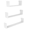 Kit 3 Nicho Prateleira U 20/30/40 Branco Mdf Decorativo - 1