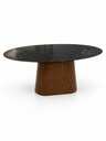 Ver imagem 3 de Mesa de Jantar Oval Mármore São Gabriel 180x100cm Cone - Pau Ferro