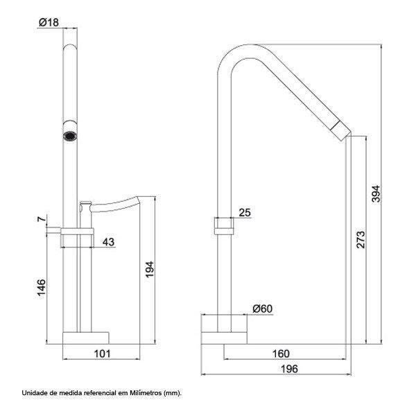 Misturador Monocomando para Lavatório - Lorenzetti - - 8
