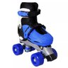 Patins Roller In-line azul com preto Menino Número Ajustável - 39-42 - 1