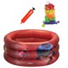 Piscina Infantil Inflável bebê criança 38 litros personagens Disney Com 50 bolinhas e mini - LadyBug - 1