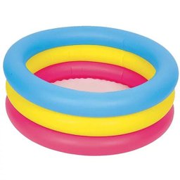 Piscina infantil Inflável Bebê Redonda Colorida 66 Litros - 1 Piscina infantil Inflável Bebê Redonda Colorida 66 Litros - 1