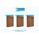 Ver imagem 2 de Guarda Roupa +cômoda 2 Peças Qc324 Jatobá - Santos Andirá