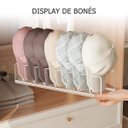 Ver imagem 4 de Display Organizador Porta Bone Chapeu Gancho Armario Closet Entrada Expositor Loja Casa Quarto Sala