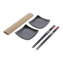 Ver imagem 1 de Conjunto Sushi 6 Peças Hashi Molheira Esteira Sendai Lyor