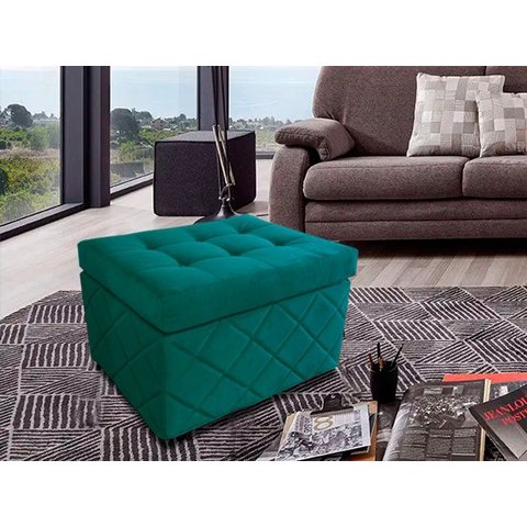 Puf Cama Pc01_mm 03 que Se Transforma em Sofá Cama Resistente e Confortável em Sarja 100% Algodão